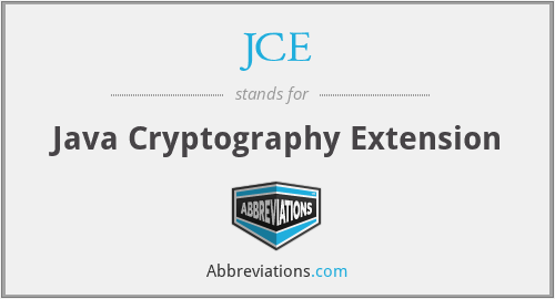 JCE - Java Cryptography Extension
