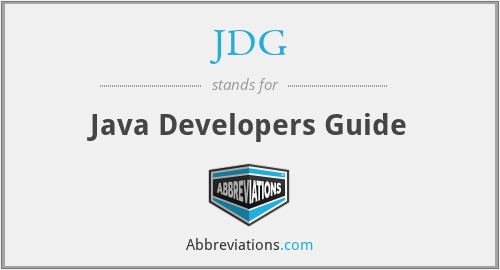 JDG - Java Developers Guide