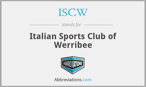 ISCW - Italian Sports Club of Werribee