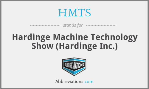 HMTS - Hardinge Machine Technology Show (Hardinge Inc.)