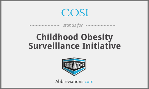 COSI - Childhood Obesity Surveillance Initiative