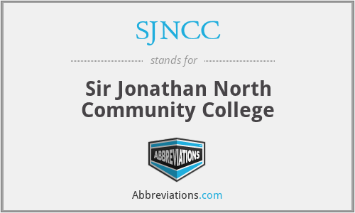 SJNCC - Sir Jonathan North Community College