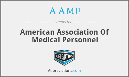 AAMP - American Association Of Medical Personnel
