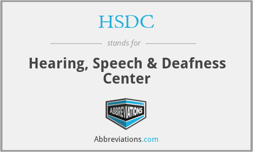 HSDC - Hearing, Speech & Deafness Center