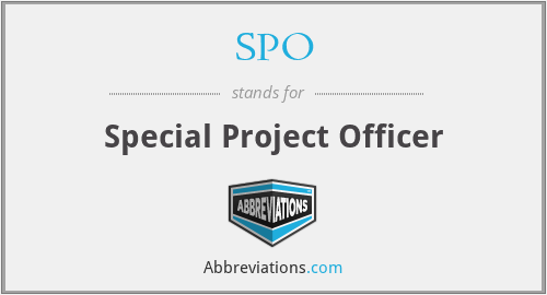 SPO - Special Project Officer