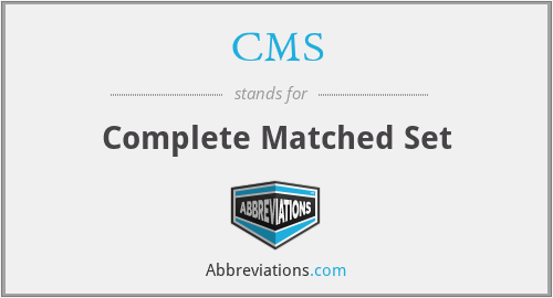 CMS - Complete Matched Set