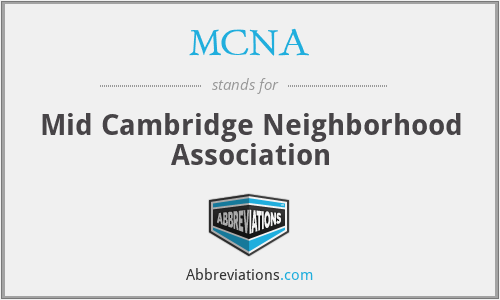MCNA - Mid Cambridge Neighborhood Association