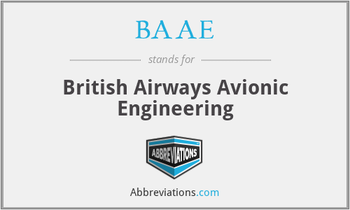 BAAE - British Airways Avionic Engineering