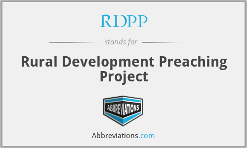 RDPP - Rural Development Preaching Project