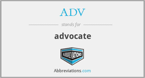 ADV - advocate