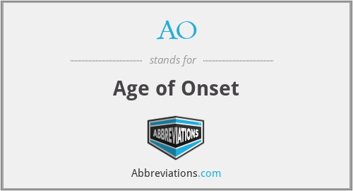 AO - Age of Onset