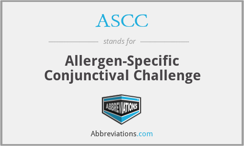 ASCC - Allergen-Specific Conjunctival Challenge