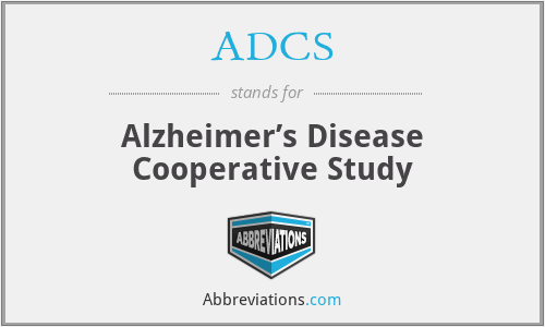 ADCS - Alzheimer’s Disease Cooperative Study