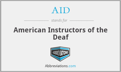 AID - American Instructors of the Deaf