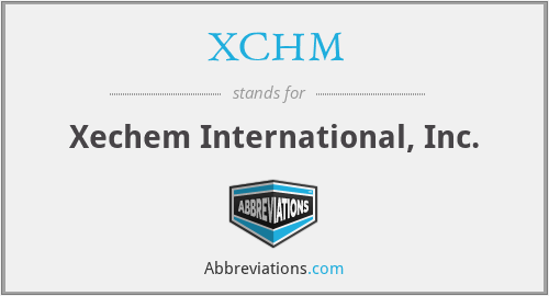 XCHM - Xechem International, Inc.