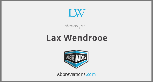 LW - Lax Wendrooe
