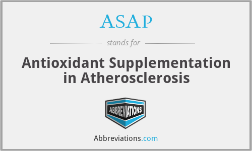 ASAP - Antioxidant Supplementation in Atherosclerosis