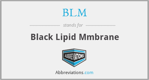 BLM - Black Lipid Mmbrane