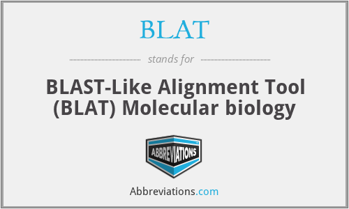 BLAT - BLAST-Like Alignment Tool (BLAT) Molecular biology