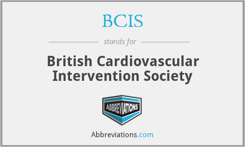 BCIS - British Cardiovascular Intervention Society