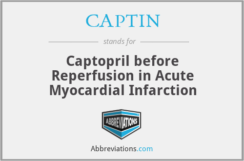 CAPTIN - Captopril before Reperfusion in Acute Myocardial Infarction