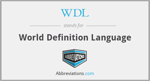 WDL - World Definition Language