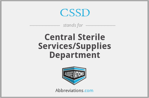 CSSD - Central Sterile Services/Supplies Department