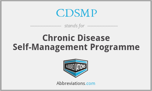 CDSMP - Chronic Disease Self-Management Programme