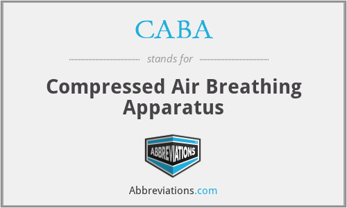 CABA - Compressed Air Breathing Apparatus