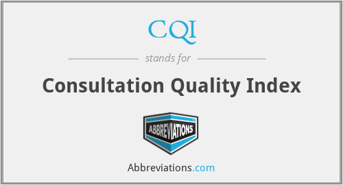 CQI - Consultation Quality Index