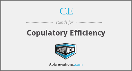 CE - Copulatory Efficiency