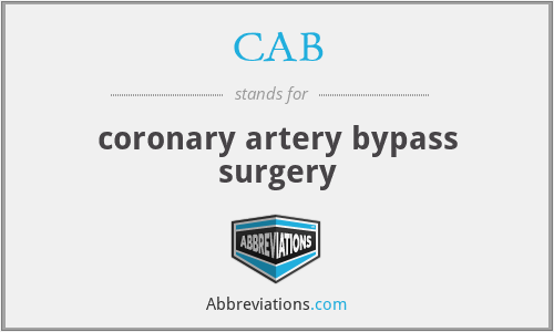 CAB - coronary artery bypass surgery