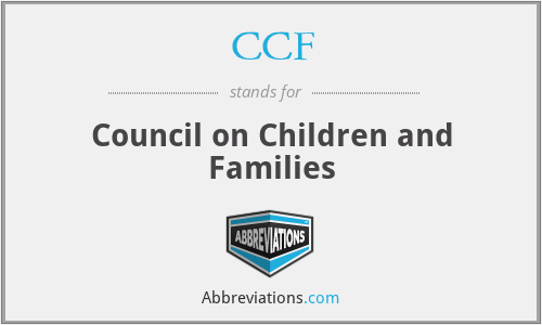 CCF - Council on Children and Families