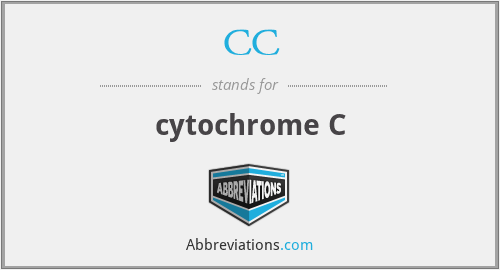 CC - cytochrome C