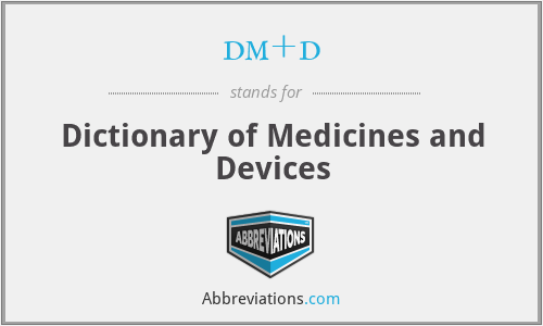 dm+d - Dictionary of Medicines and Devices