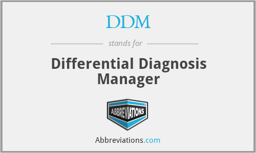 DDM - Differential Diagnosis Manager