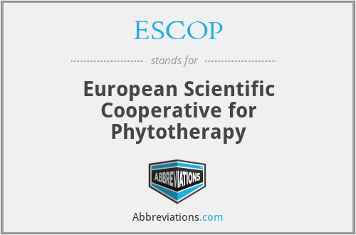 ESCOP - European Scientific Cooperative for Phytotherapy