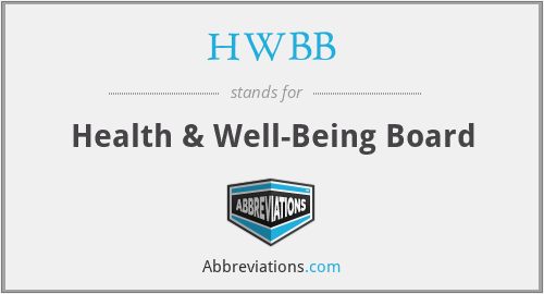 HWBB - Health & Well-Being Board