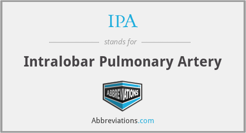 IPA - Intralobar Pulmonary Artery