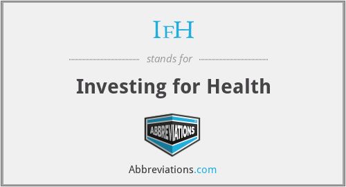 IfH - Investing for Health