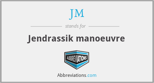 JM - Jendrassik manoeuvre