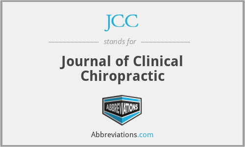 JCC - Journal of Clinical Chiropractic