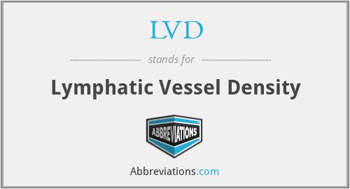 LVD - Lymphatic Vessel Density