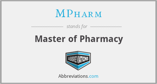 MPharm - Master of Pharmacy