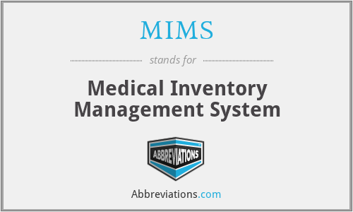 MIMS - Medical Inventory Management System