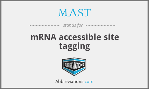 MAST - mRNA accessible site tagging