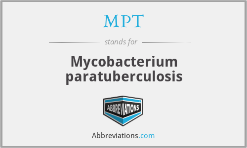 MPT - Mycobacterium paratuberculosis