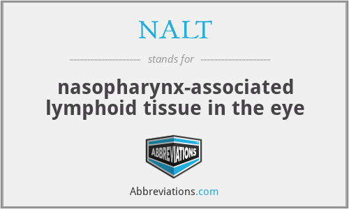 NALT - nasopharynx-associated lymphoid tissue in the eye