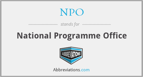 NPO - National Programme Office