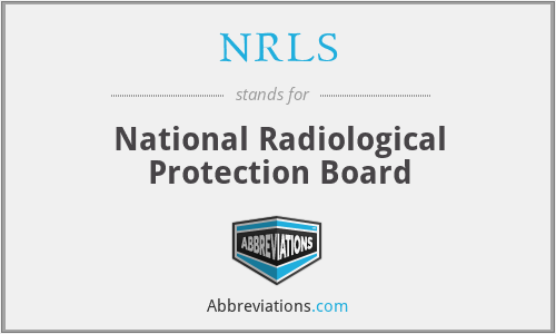 NRLS - National Radiological Protection Board